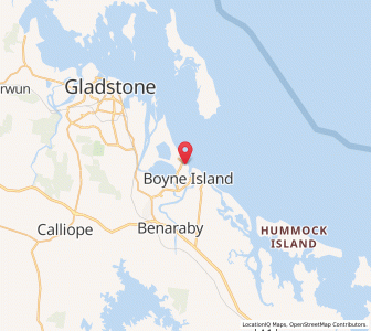 Map of Boyne Island, Queensland