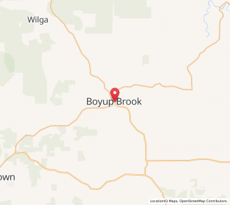 Map of Boyup Brook, Western Australia