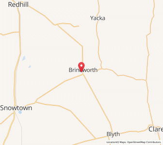 Map of Brinkworth, South Australia