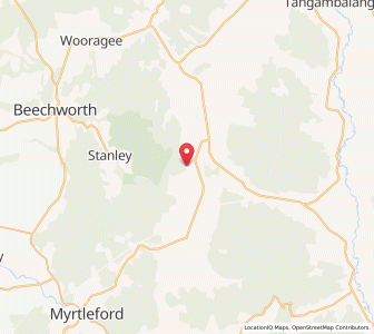 Map of Bruarong, VictoriaVictoria