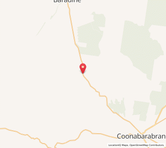 Map of Bugaldie, New South Wales