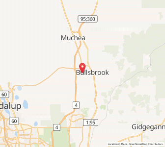 Map of Bullsbrook, Western Australia