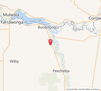 Map of Bundalong South, VictoriaVictoria