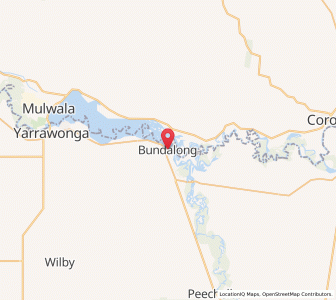 Map of Bundalong, VictoriaVictoria