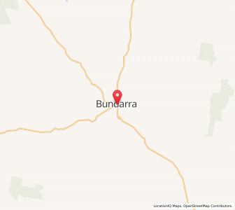 Map of Bundarra, New South Wales