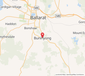 Map of Buninyong, VictoriaVictoria