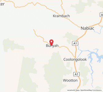 Map of Bunyah, New South Wales