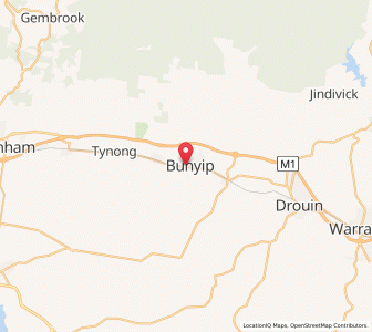 Map of Bunyip, VictoriaVictoria
