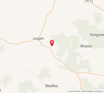 Map of Burkes Flat, VictoriaVictoria