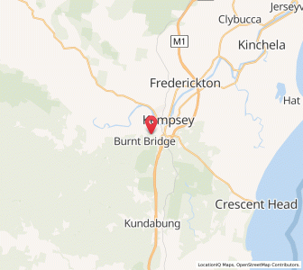 Map of Burnt Bridge, New South Wales