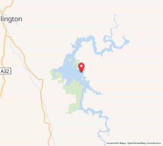 Map of Burrandong, New South Wales