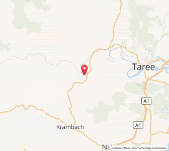 Map of Burrell Creek, New South Wales