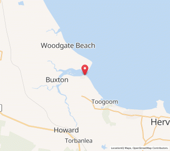 Map of Burrum Heads, Queensland