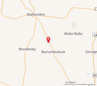 Map of Burrumbuttock, New South Wales