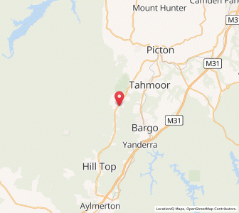 Map of Buxton, New South Wales