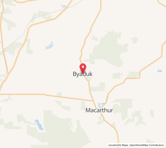 Map of Byaduk, VictoriaVictoria