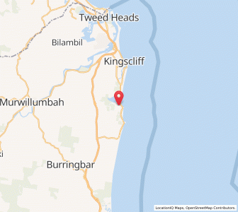 Map of Cabarita Beach, New South Wales