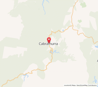 Map of Cabramurra, New South Wales