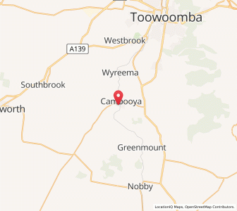 Map of Cambooya, Queensland