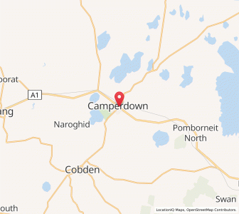 Map of Camperdown, VictoriaVictoria
