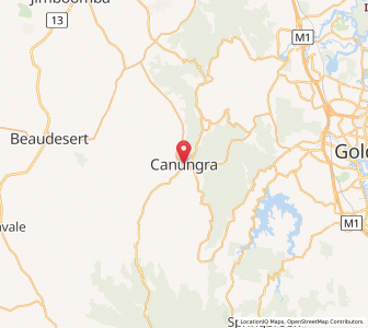 Map of Canungra, Queensland