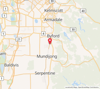 Map of Cardup, Western Australia