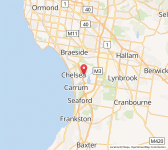 Map of Carrum North, VictoriaVictoria