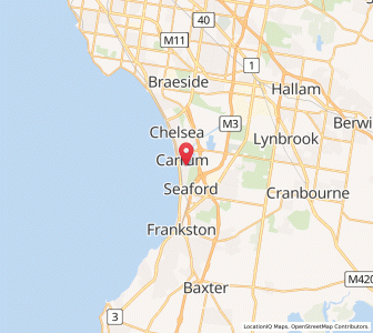 Map of Carrum, VictoriaVictoria