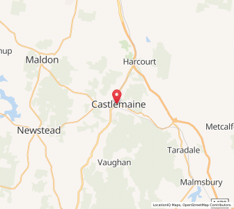 Map of Castlemaine, VictoriaVictoria