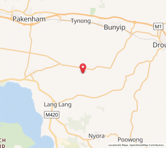 Map of Catani, VictoriaVictoria