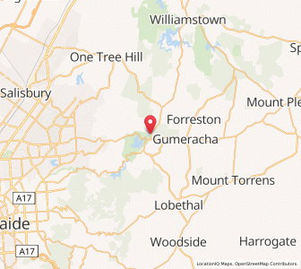 Map of Chain of Ponds, South Australia