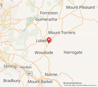 Map of Charleston, South Australia