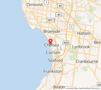 Map of Chelsea, VictoriaVictoria