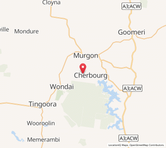 Map of Cherbourg, Queensland
