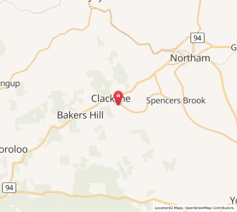 Map of Clackline, Western Australia