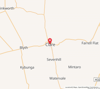 Map of Clare, South Australia