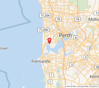 Map of Claremont, Western Australia