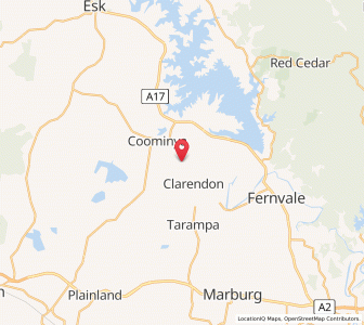 Map of Clarendon, Queensland