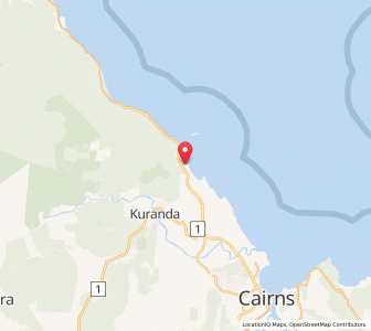 Map of Clifton Beach, Queensland