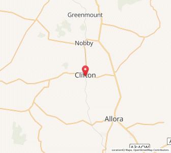 Map of Clifton, Queensland