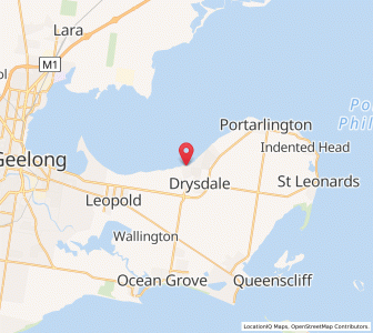 Map of Clifton Springs, VictoriaVictoria