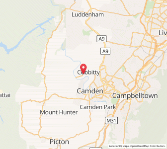 Map of Cobbitty, New South Wales