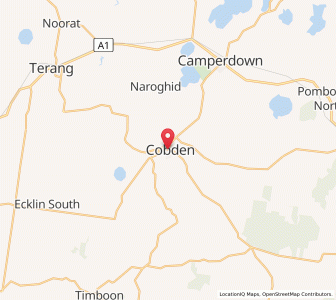 Map of Cobden, VictoriaVictoria