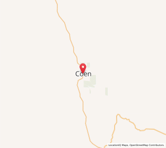 Map of Coen, Queensland