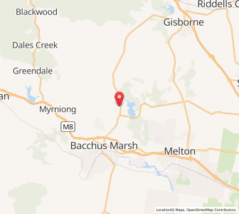 Map of Coimadai, VictoriaVictoria