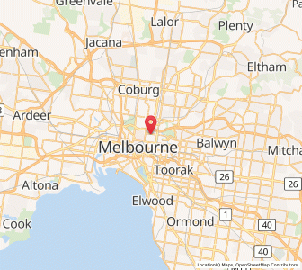 Map of Collingwood, VictoriaVictoria