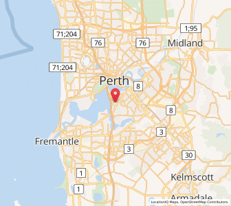 Map of Como, Western Australia