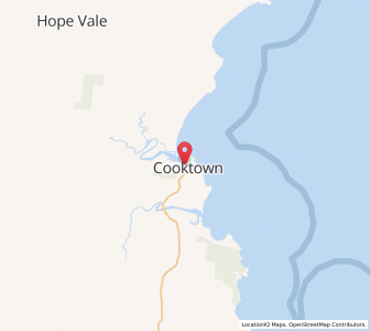 Map of Cooktown, Queensland