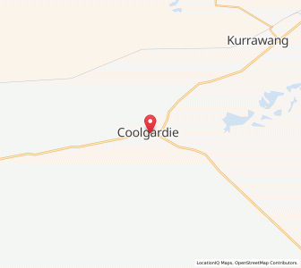 Map of Coolgardie, Western Australia