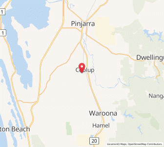 Map of Coolup, Western Australia